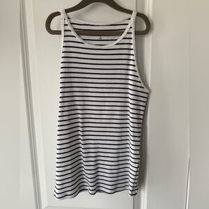 Abercrombie & Fitch navy and White Striped tank
